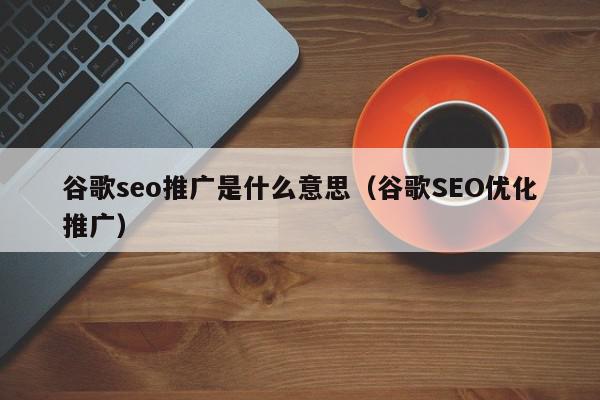 谷歌seo推廣是什么意思(谷歌SEO優(yōu)化推廣)